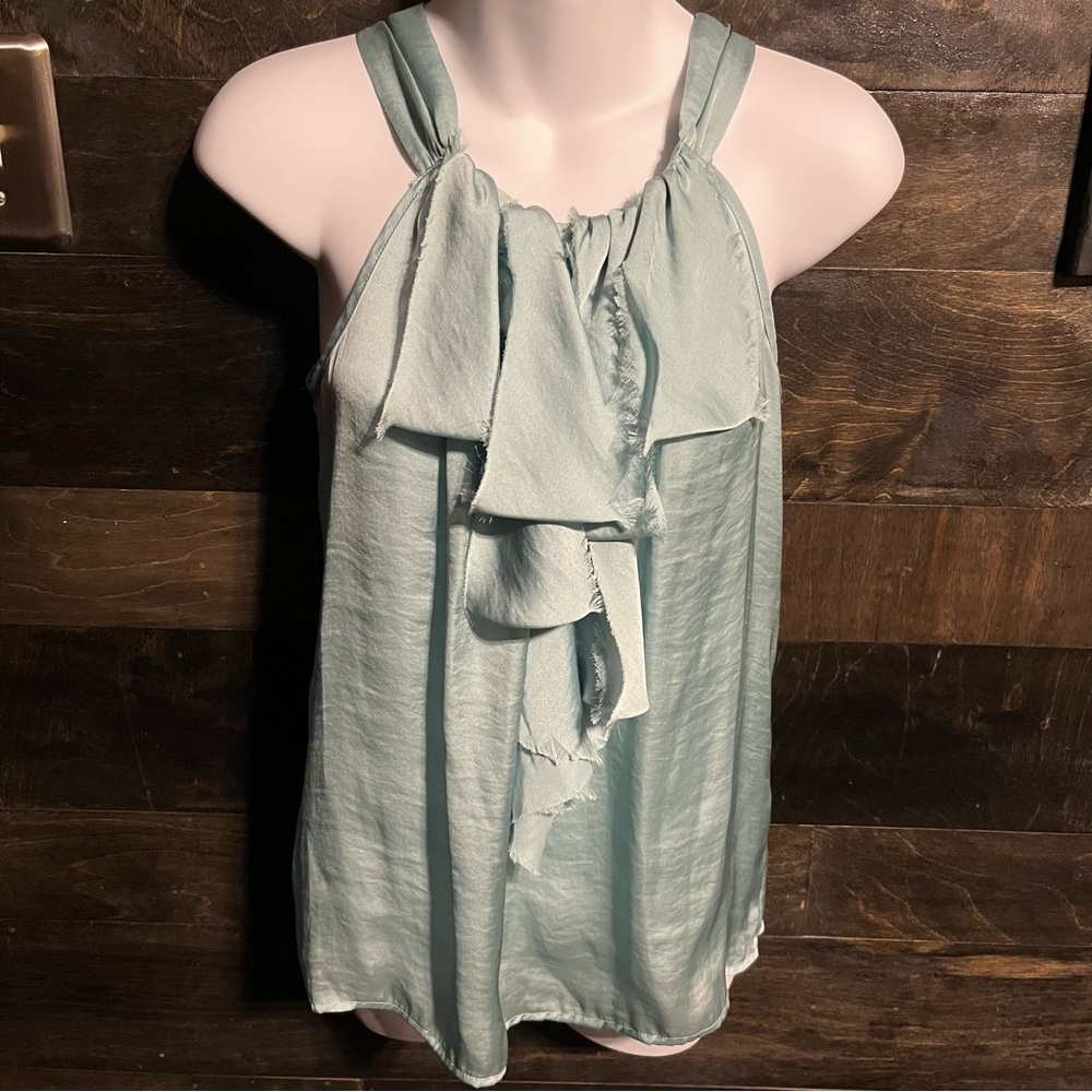 Elegant Woman’s Mint Green Silky blouse size small